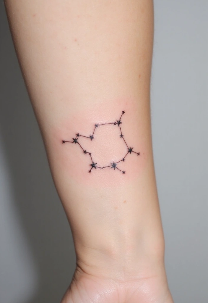 30 Celestial Star Tattoo Inspirations Full of Magic - 1. Minimalist Star Constellations