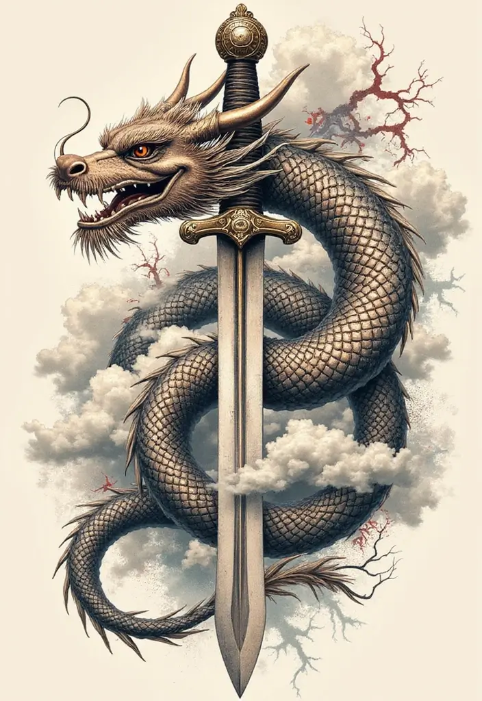 30 Chinese Dragon Tattoo Meaning and Artistic Designs - 1. The Symbol of Power and Authority