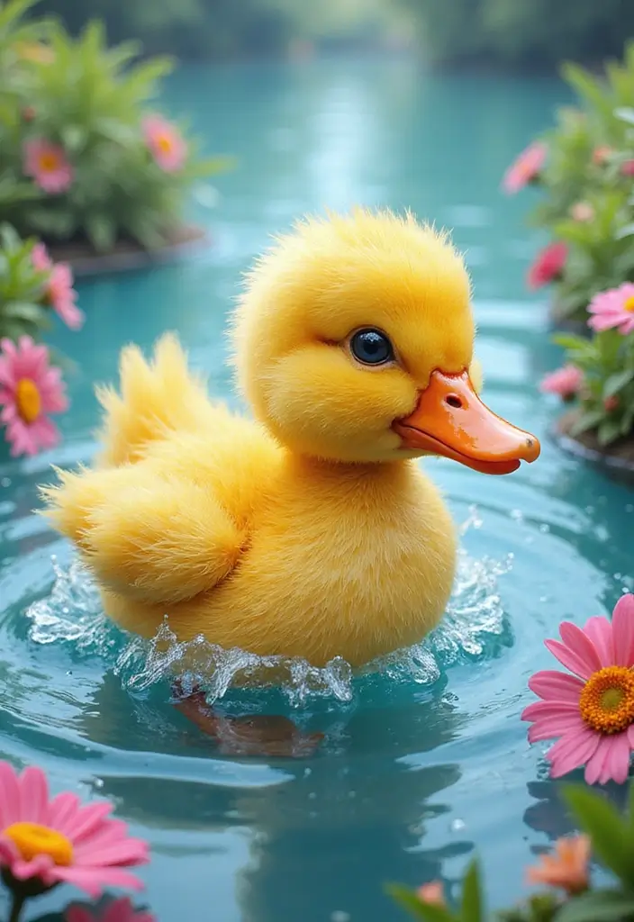 30 Duck Tattoo Meaning and Creative Designs - 1. The Playful Spirit