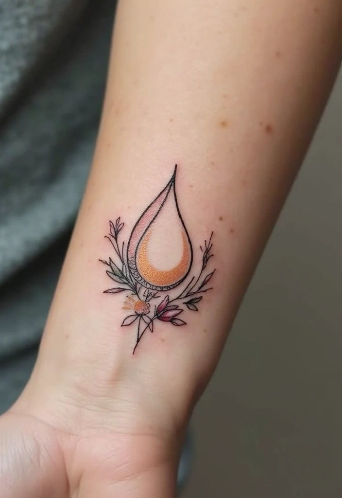 30 Empty Teardrop Tattoo Meaning and Design Ideas - 1. The Classic Outline Teardrop