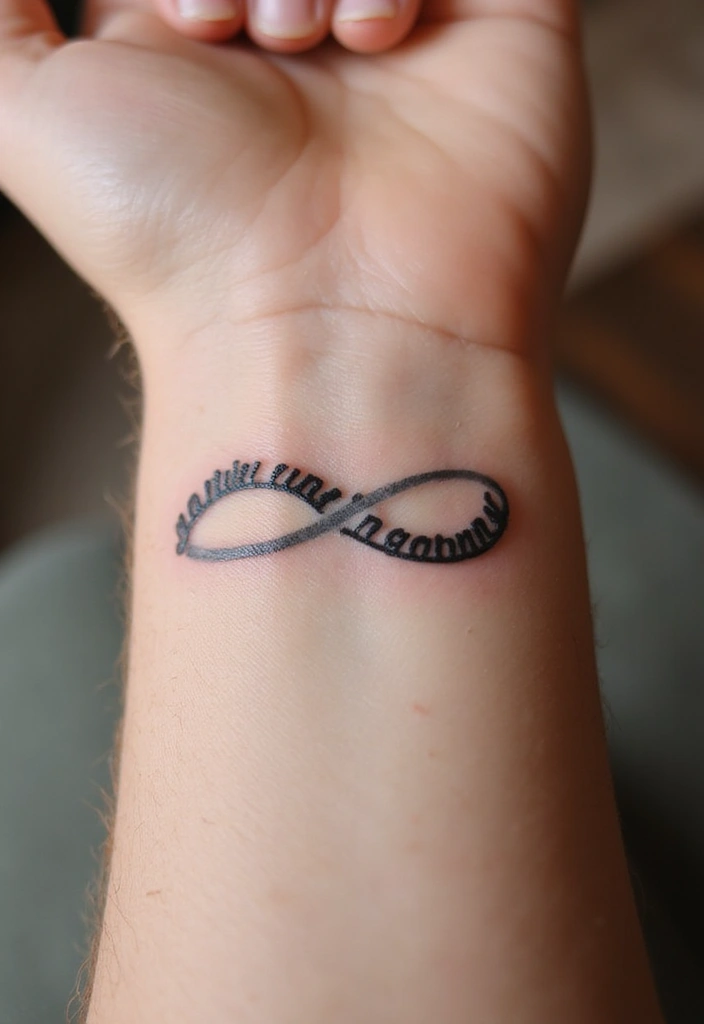 30 Eternal Love Tattoo Designs for Lasting Connection - 1. Infinity Symbols with Names