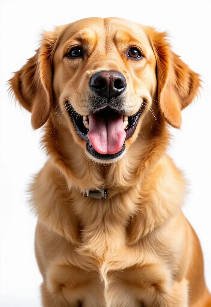 30 Golden Retriever Memorial Tattoos Honoring Beloved Pets - 1. A Whimsical Golden Retriever Portrait