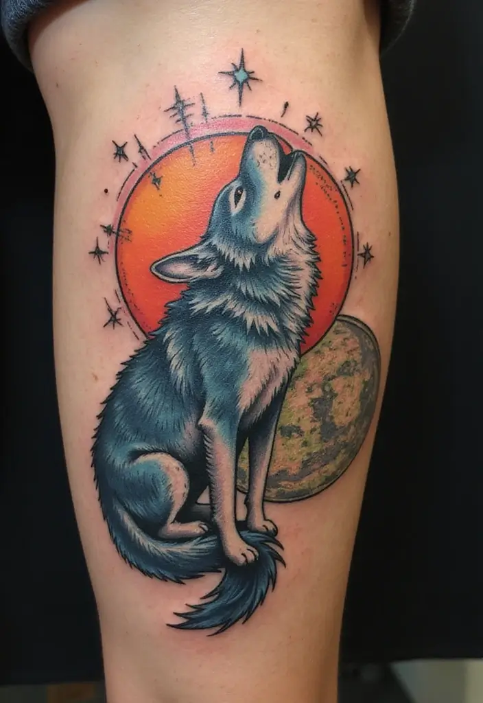 30 Howling Wolf Tattoo Meaning and Inspiring Designs - 1. The Spirit of the Wolf