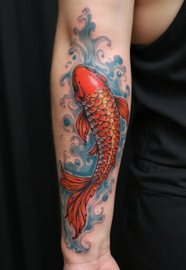 30 Japanese Sleeve Tattoo Designs for Bold Ink Lovers - 1. Majestic Koi Fish