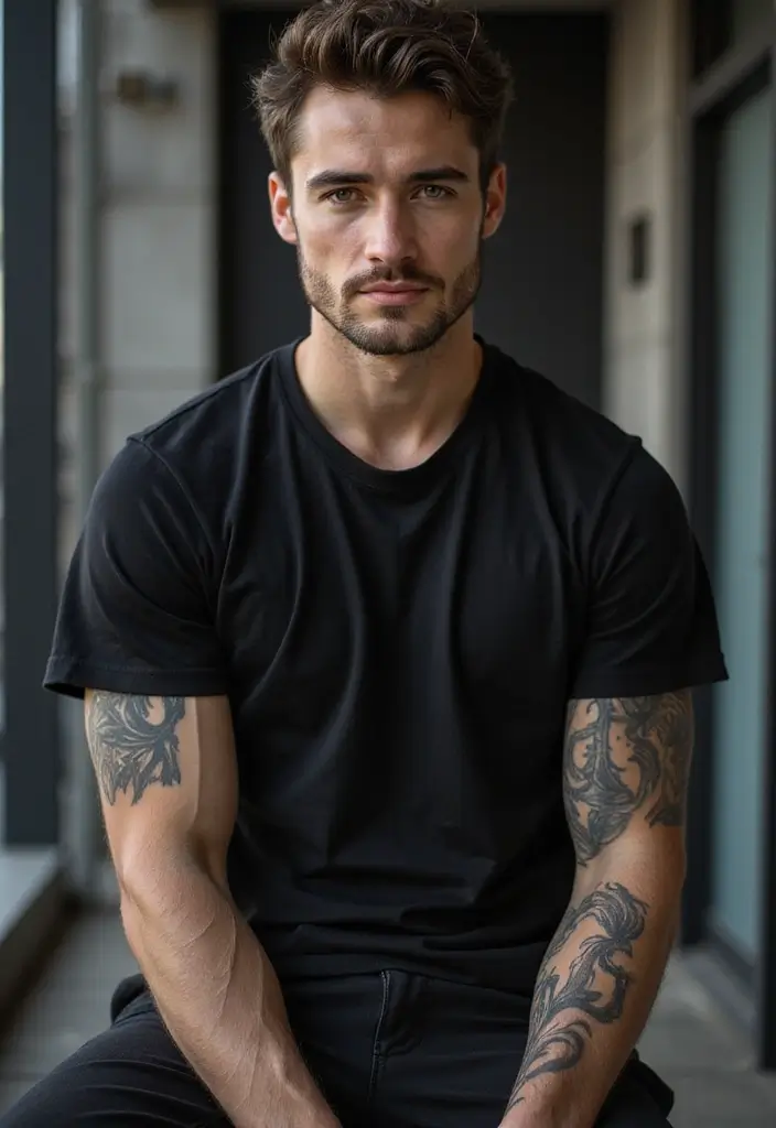 30 Lightning Tattoos for Men That Electrify Style - 1. Bold Black and Grey Lightning