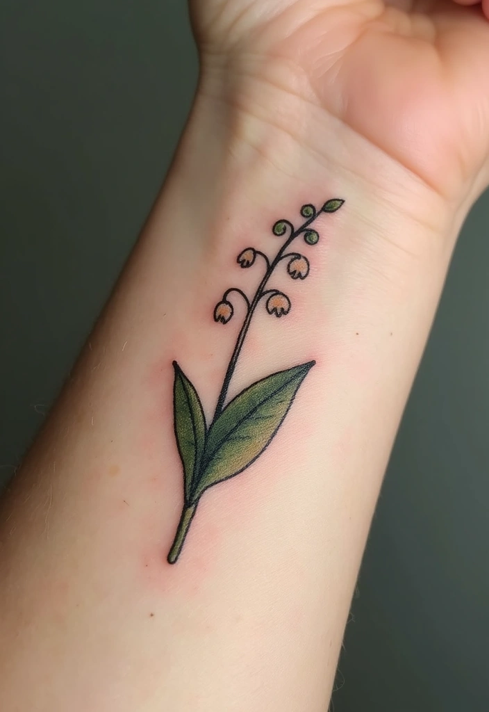 30 Lily of the Valley Tattoo Meaning and Design Ideas - 1. The Meaning of Purity
