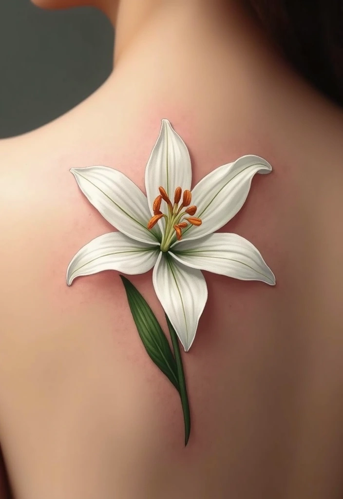 30 Lily Tattoo Symbolism Ideas for Elegant Ink - 1. The Meaning of Pure Beauty