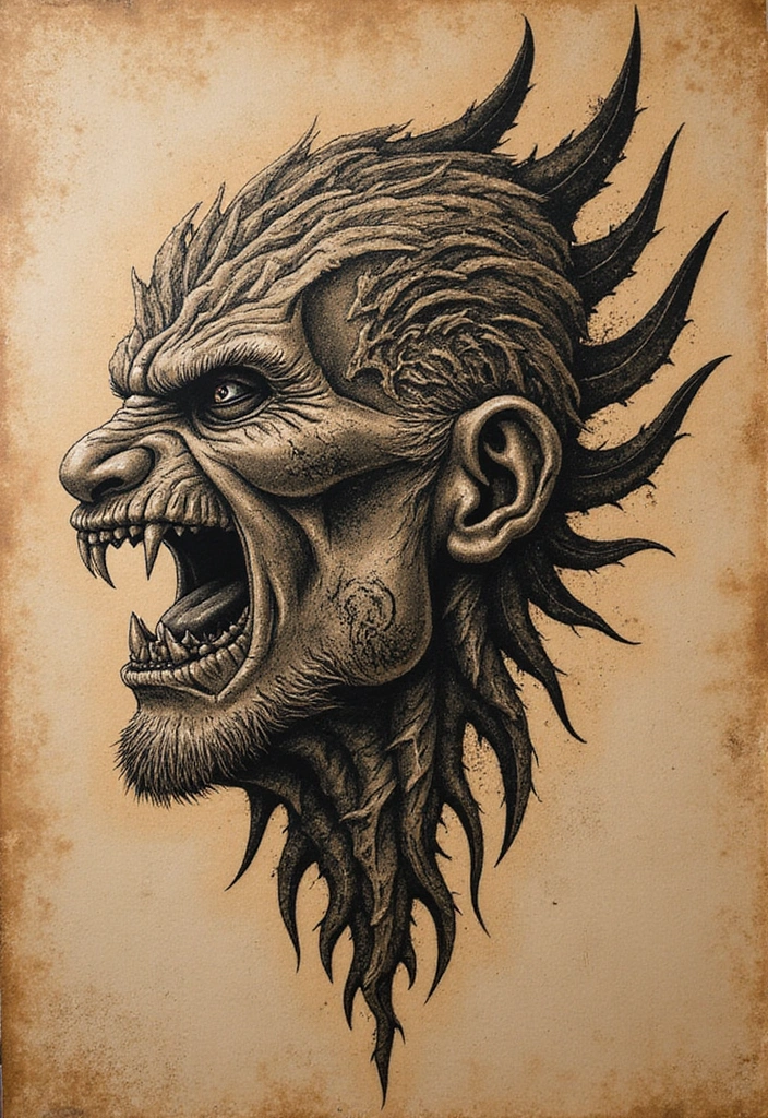 30 Masculine Tribal Tattoos Full of Power and Legacy - 1. The Warrior's Mark