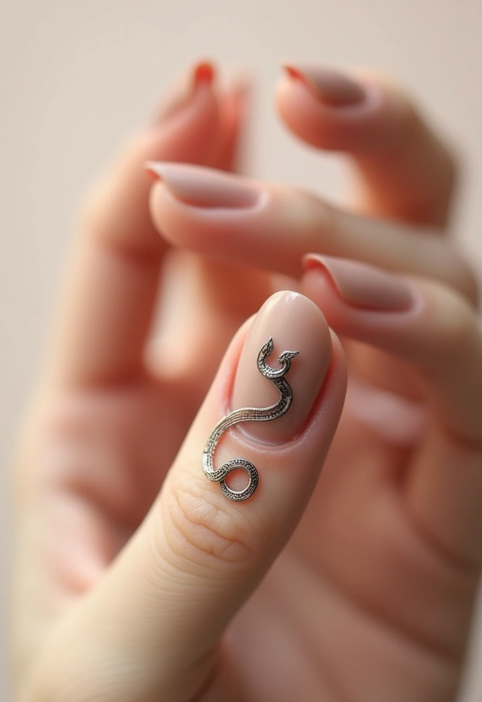 30 Minimalist Small Snake Tattoo Inspirations for Nature Lovers - 1. The Elegant Line Snake