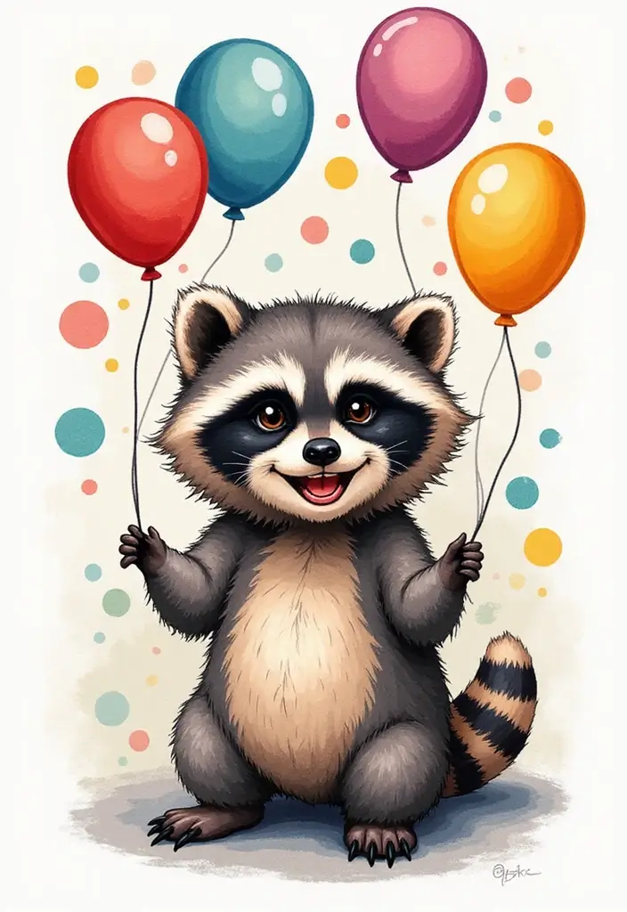 30 Raccoon Tattoo Designs with Clever and Playful Meanings - 1. The Playful Spirit