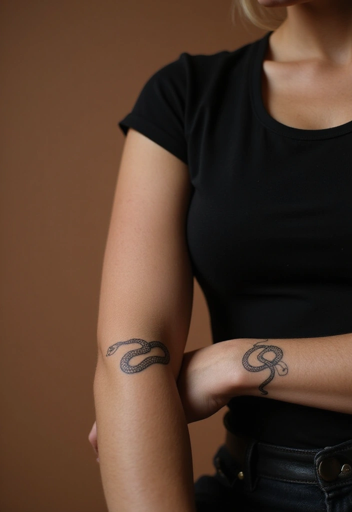 30 Snake Body Tattoo Designs That Look Striking - 1. Coiled Elegance