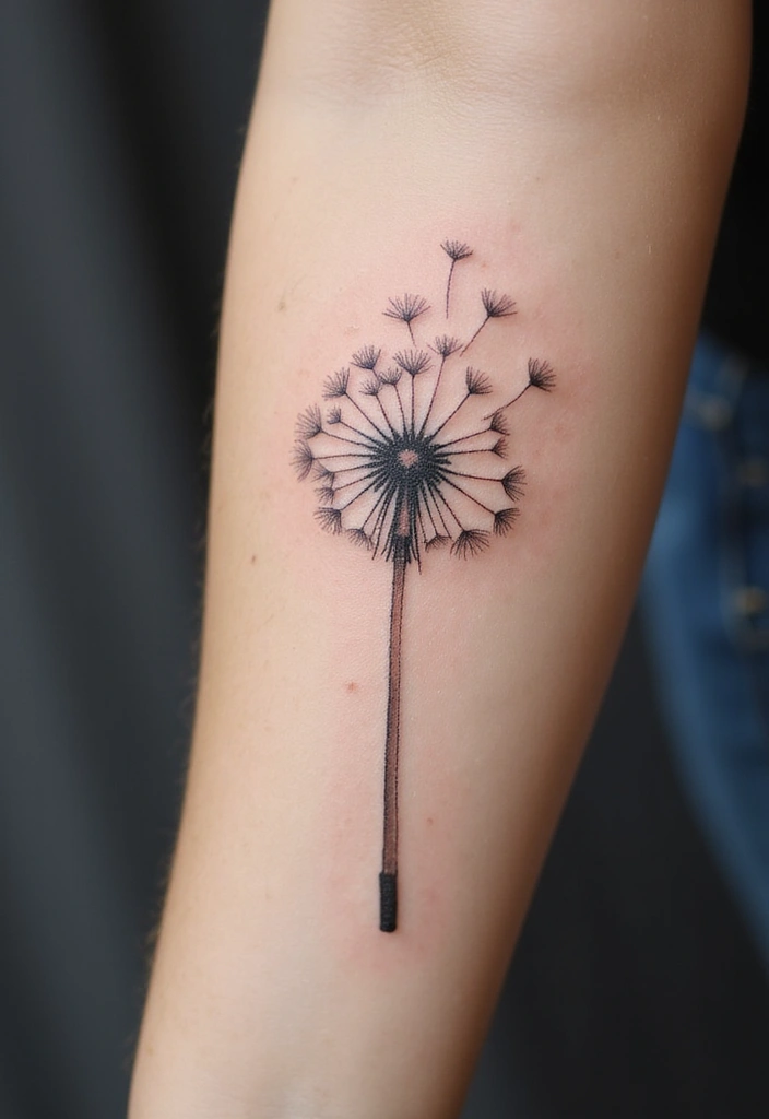 30 Symbolism of a Dandelion Tattoo with Stunning Designs - 1. Symbol of Hope