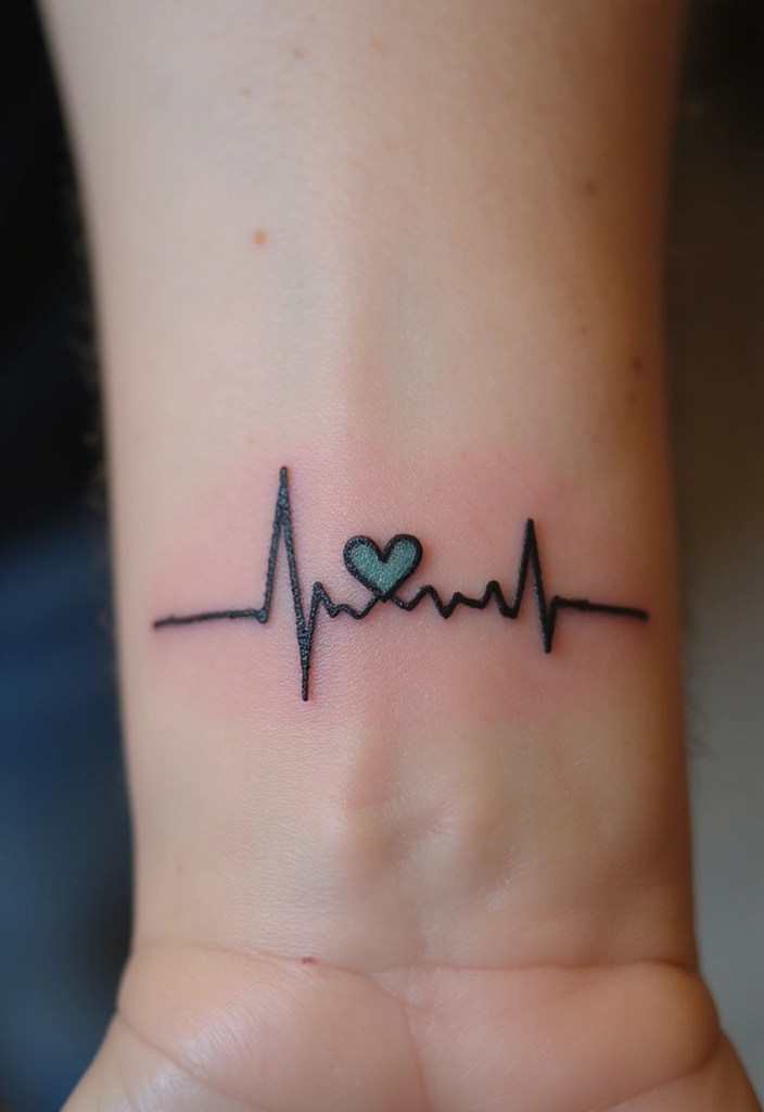 30 Unbreakable Bond Tattoo Inspirations Full of Emotion - 1. Sibling Heartbeats