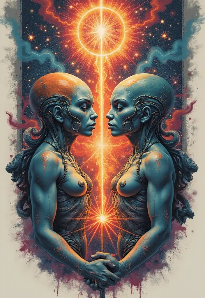 30 Alien Tattoo Meaning and Out-of-This-World Designs - 20. Cosmic Connections