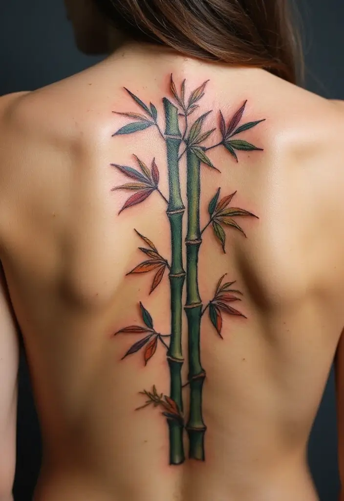 30 Bamboo Tattoo Meaning and Artistic Designs - 20. The Cycle of Life