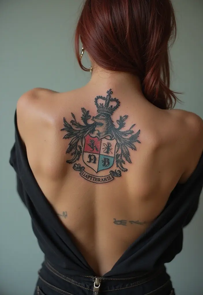 30 Family Crest Arm Tattoos That Carry Heritage - 20. Showcasing Your Tattoo with Style