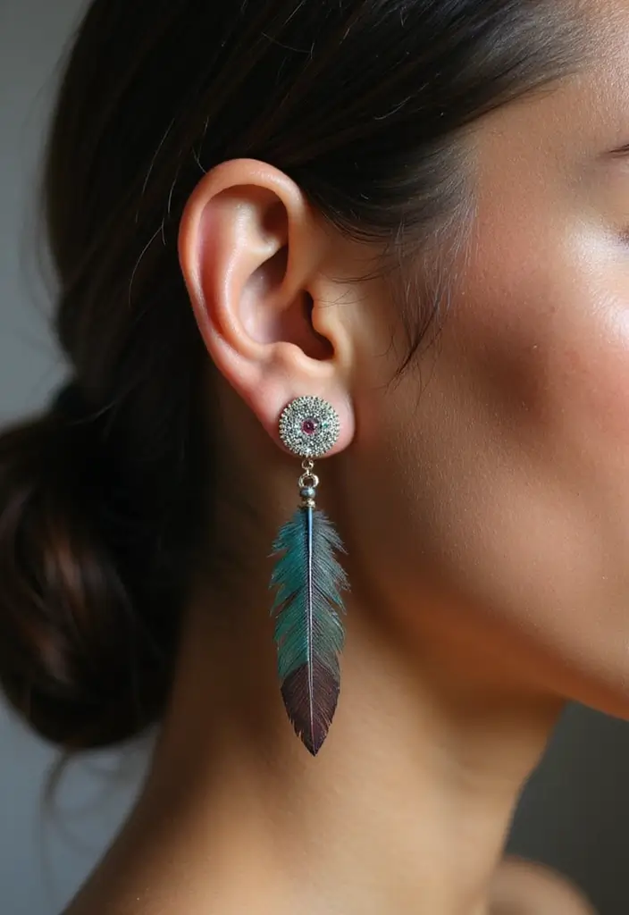 30 Feather Tattoo Behind Ear Meaning and Ideas - 20. Ancestral Heritage