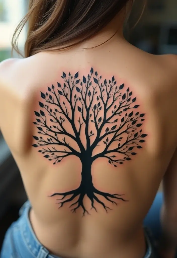 30 Sexiest Tattoos for Women with Confident Style - 20. Family Tree Tattoos