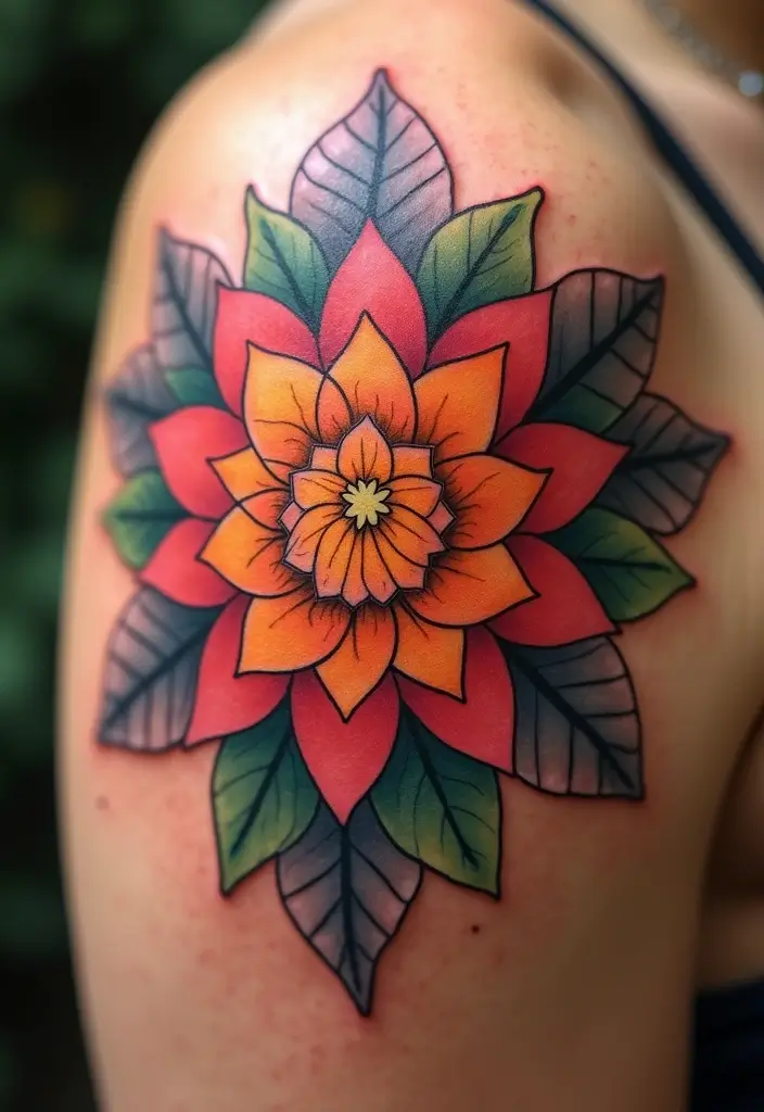 30 Strength Lotus Flower Tattoo Meaning and Designs - 20. Gratitude: Appreciating Life’s Journey