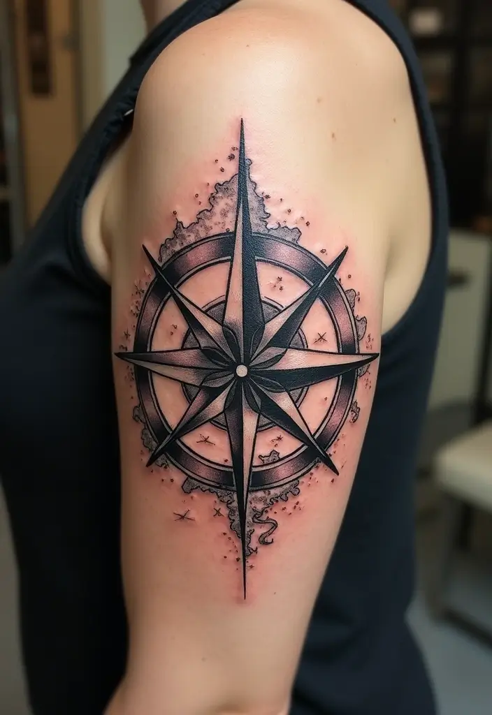 30 Supernatural Tattoos Inspired by the Series and Beyond - 20. Compasses and Maps