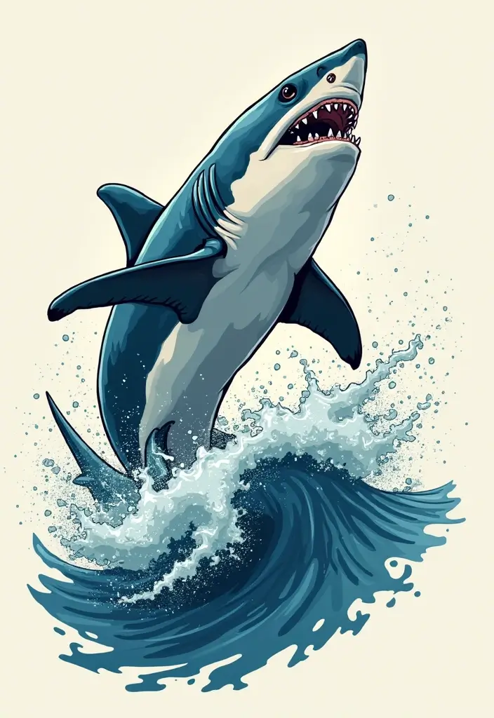 30 Tattoo Shark Meaning and Design Inspirations - 20. The Spirit of Adventure