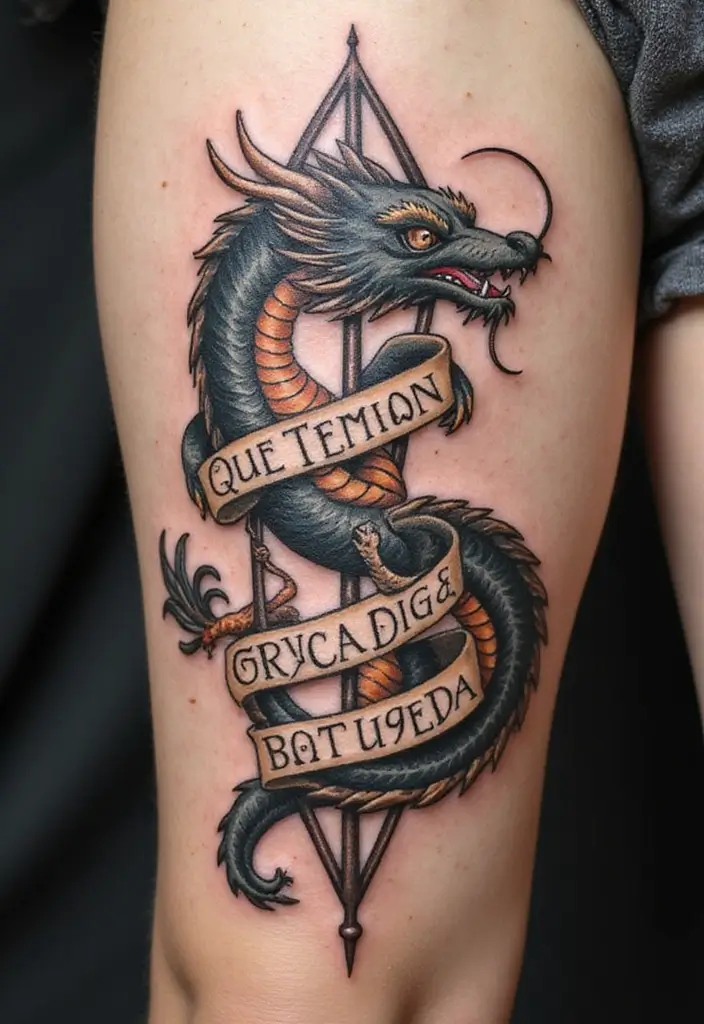30 Chinese Dragon Tattoo Meaning and Artistic Designs - 21. The Dragon's Legacy