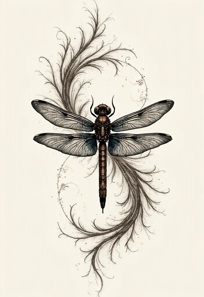 30 Dragonfly Tattoo Symbolism Ideas with Meaning - 21. Embracing Change