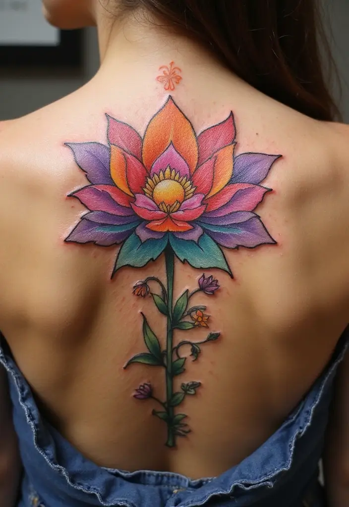 30 Eternal Love Tattoo Designs for Lasting Connection - 21. Lotus Flower