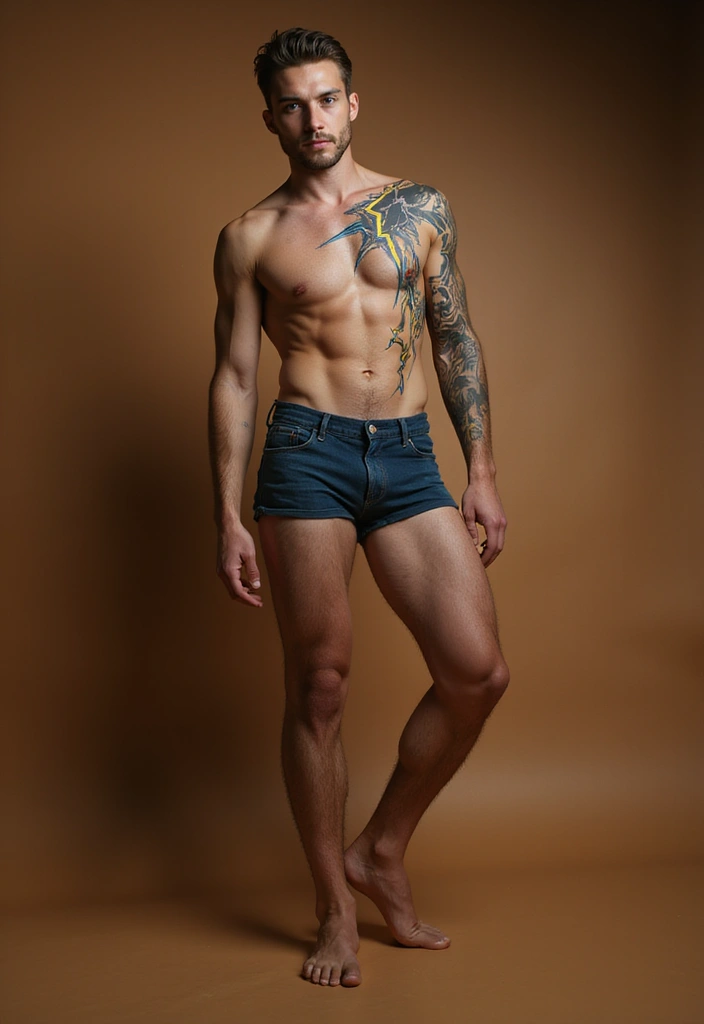 30 Lightning Tattoos for Men That Electrify Style - 21. Abstract Lightning Design