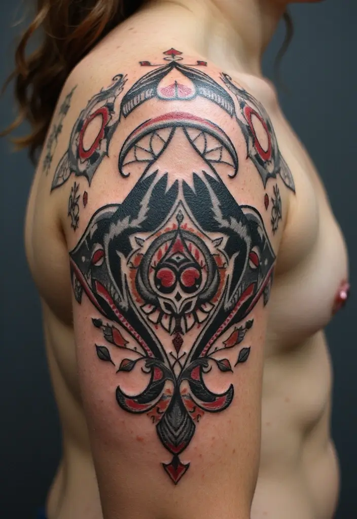30 Mountain Tattoos for Men That Capture Adventure Spirit - 21. Cultural Mountain Tattoos