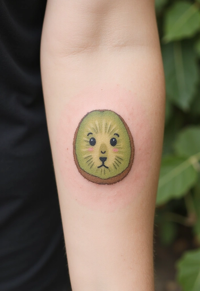 30 Symbolic Bird Tattoos with Powerful Messages - 21. The Curious Kiwi