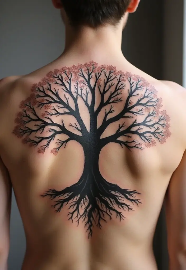 30 Unbreakable Bond Tattoo Inspirations Full of Emotion - 21. Tree of Life
