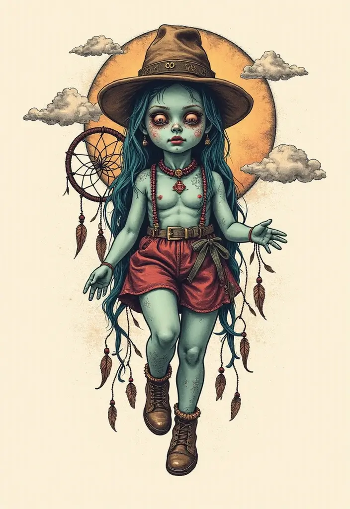 30 Voodoo Doll Tattoos with Dark and Mysterious Designs - 21. Voodoo Dolls with Dreams