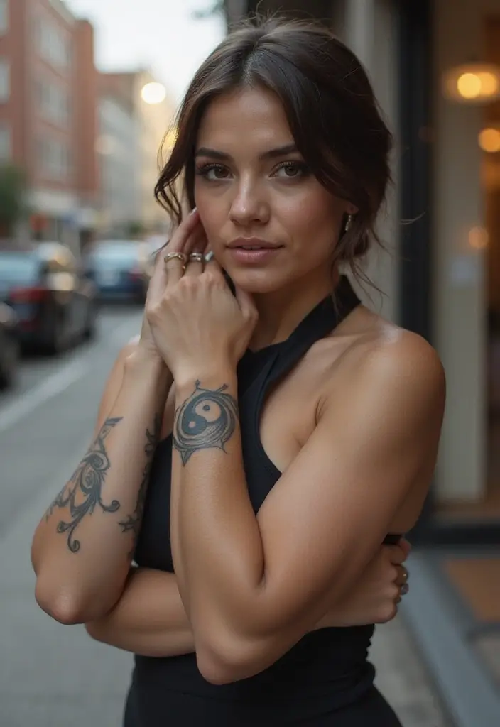 30 Yin Yang Wrist Tattoo Ideas for Balance and Harmony 21 30 Yin Yang Wrist Tattoo Ideas for Balance and Harmony - 21. Yin Yang with Spiral