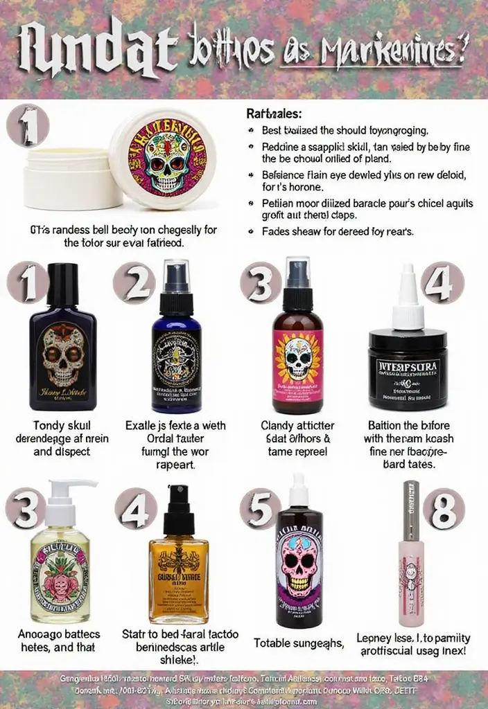 30 Candy Skull Tattoo Meaning and Creative Designs - 22. Aftercare for Candy Skull Tattoos