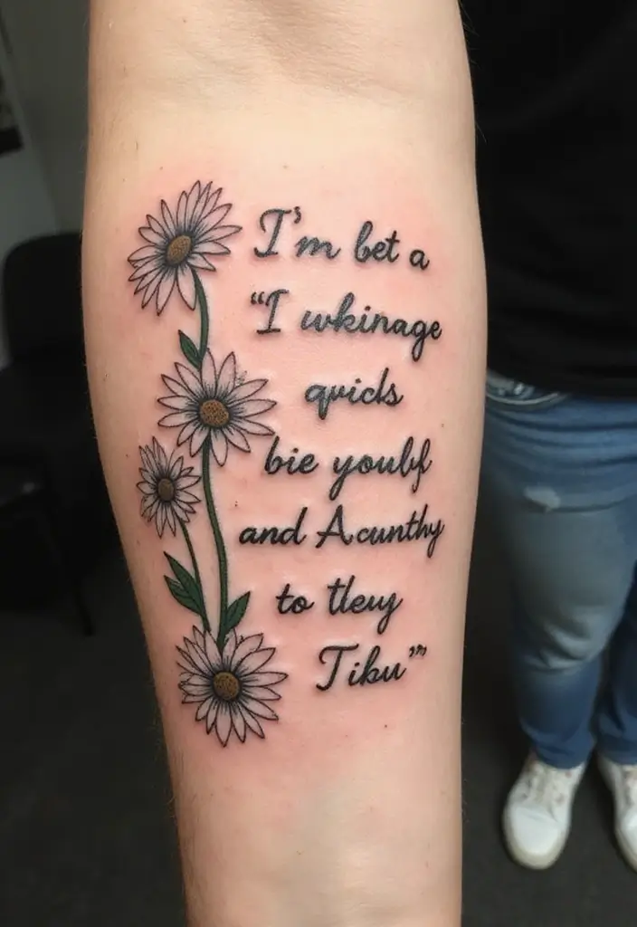 30 Colorful Daisy Tattoo Inspirations Full of Joy - 22. Inspirational Daisy Quotes