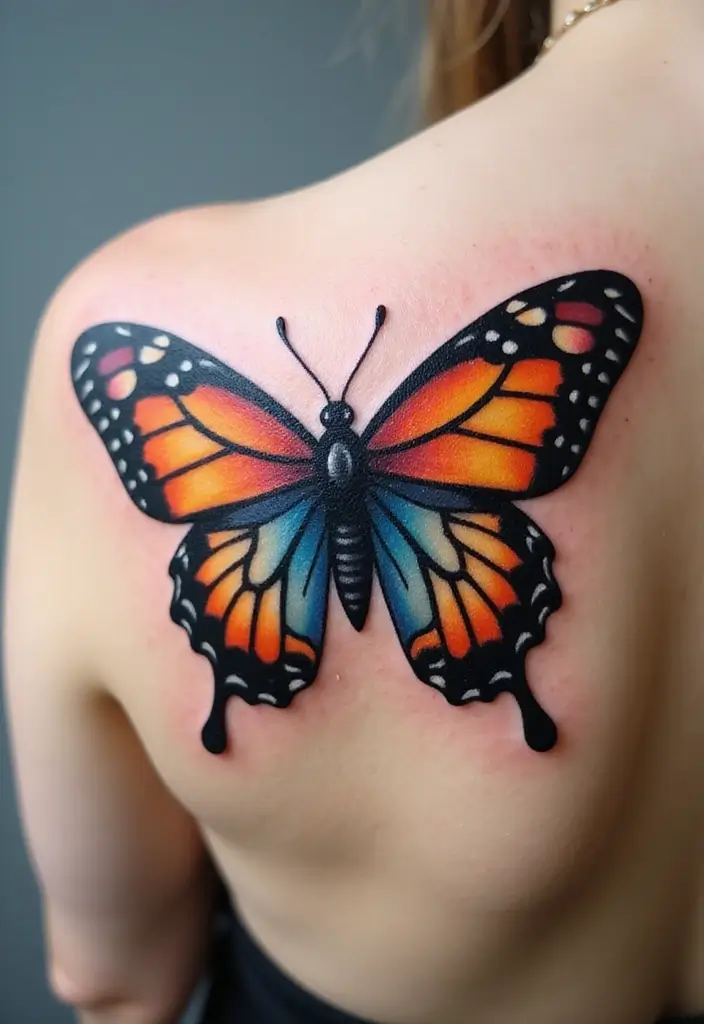 30 Karma Tattoo Meaning and Stunning Design Ideas - 22. Butterfly Tattoo