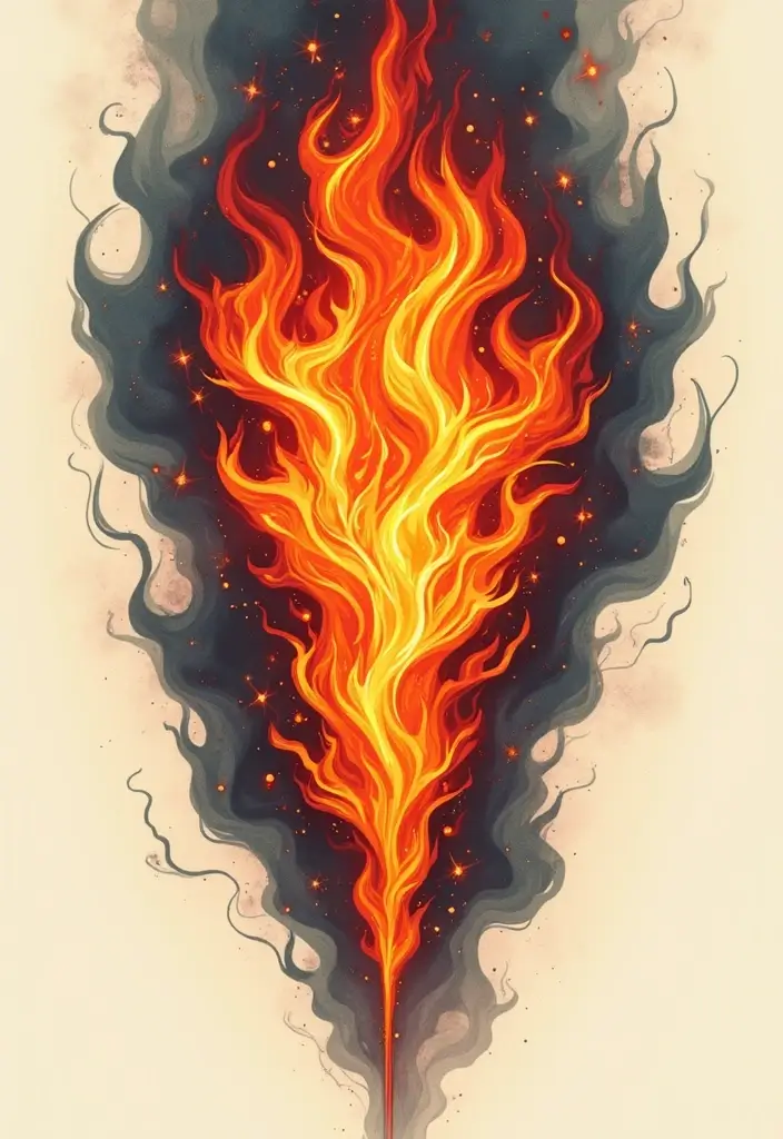 30 LDRSHIP Tattoo Ideas Inspired by Military Values - 22. The Flame of Honor