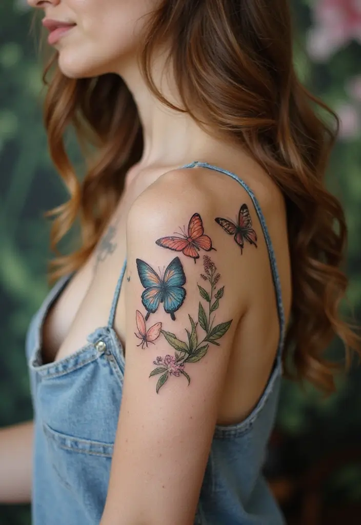 30 Best Places for Arm Tattoos to Get Inked - 22. Mariposa Tattoo