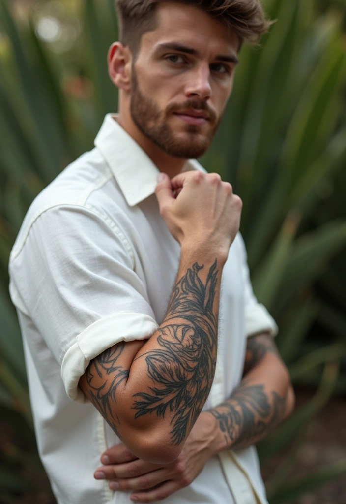 30 Symbol Hand Tattoos for Men That Speak Volumes - 22. The Feather and Arrow Combo