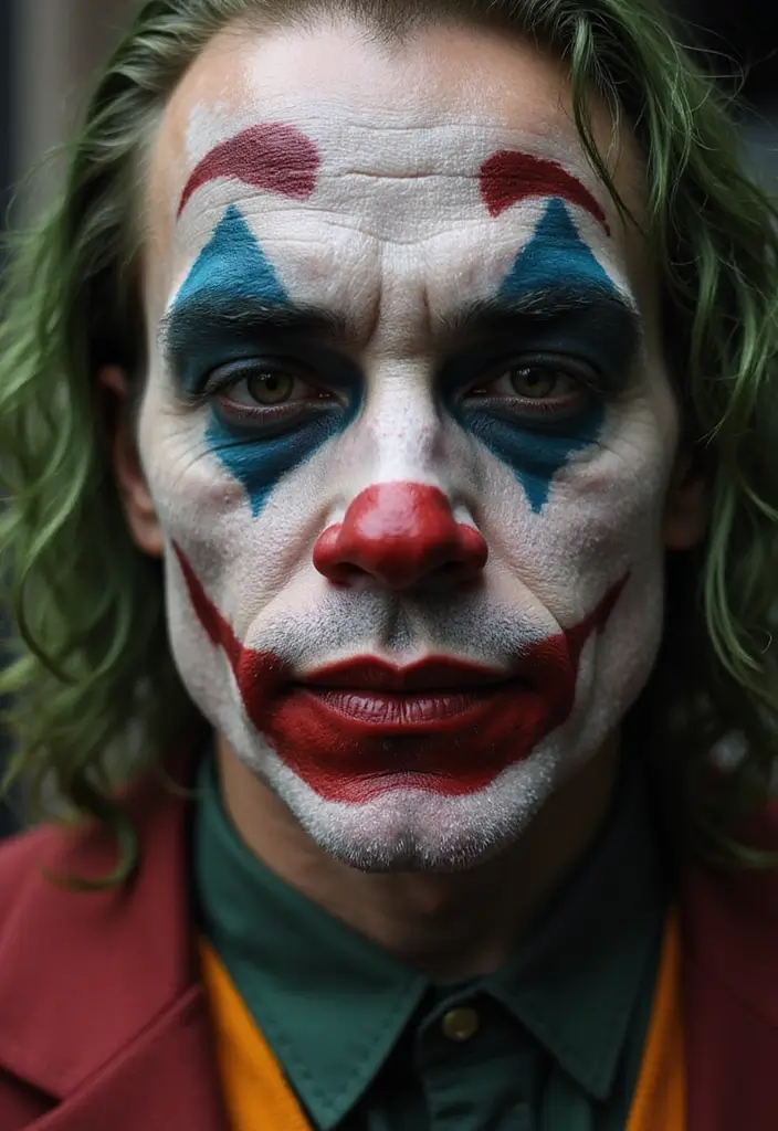 30 The Joker Tattoo Meaning and Unique Designs - 22. The Joker with Makeup