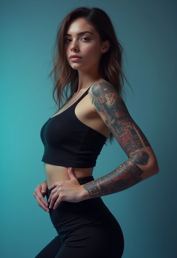 30 Arm Tattoos for Women with Stylish and Bold Looks - 23. Tech-Inspired Tattoos