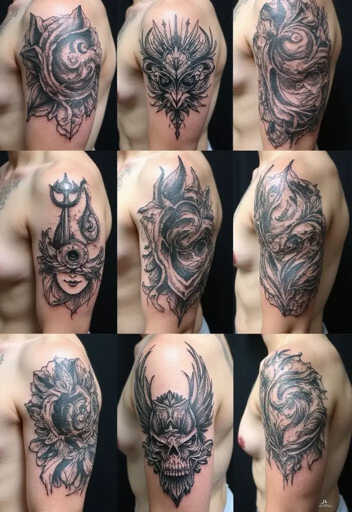 30 Blackwork Tattoo Ideas That Are Bold and Artistic - 23. Abstract Patterns