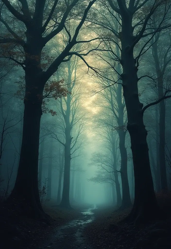 30 Dark Gothic Tattoos with Mysterious and Edgy Aesthetics - 23. The Dark Forest