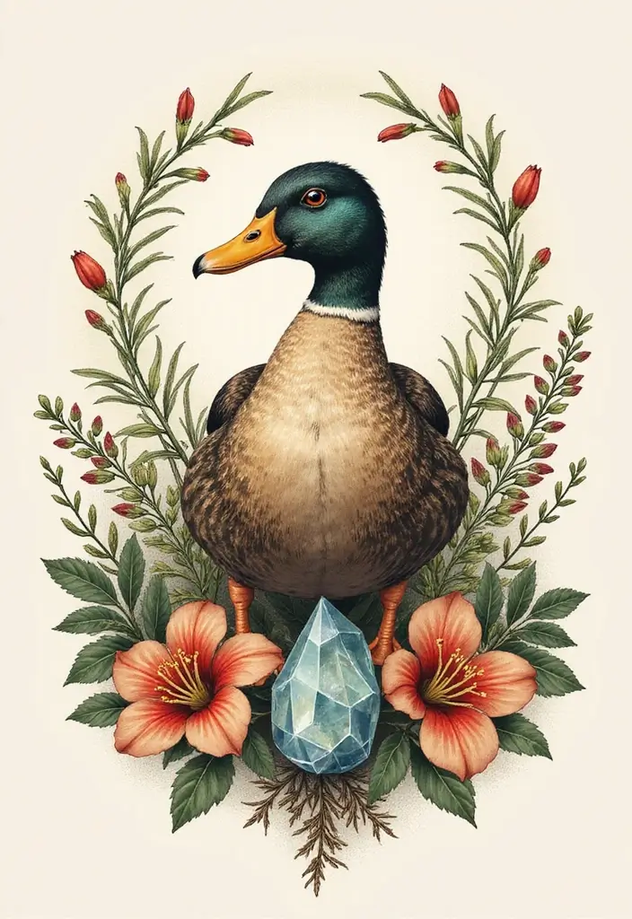 30 Duck Tattoo Meaning and Creative Designs - 23. The Journey of Healing