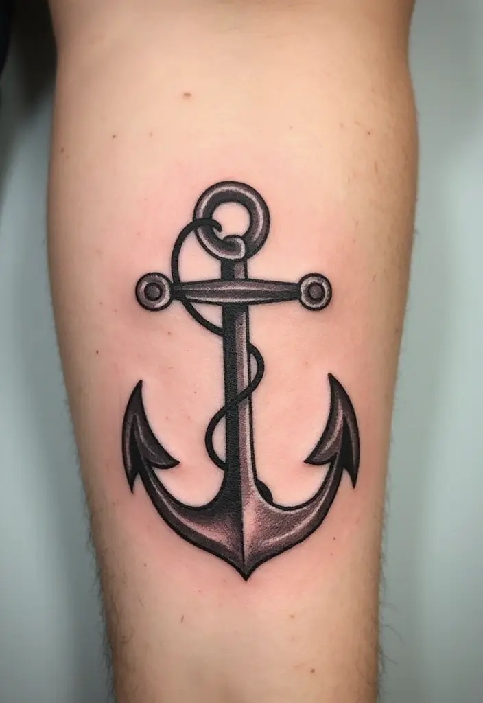 30 Horse and Horseshoe Tattoos for Luck and Freedom - 23. Horseshoe with Anchor
