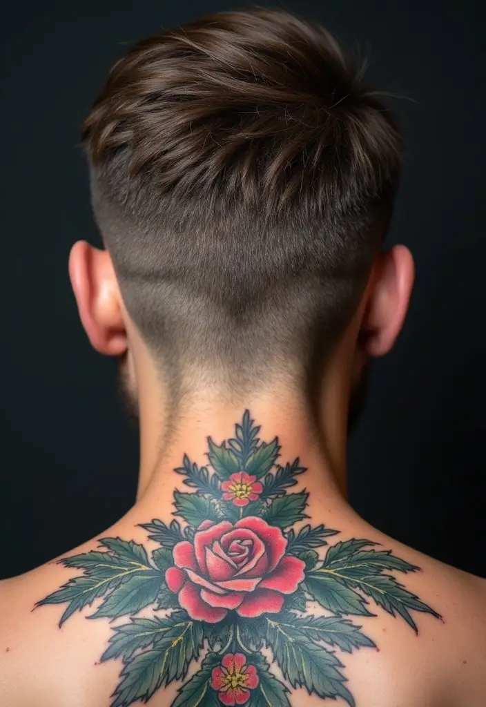 30 Most Popular Body Parts for Men to Tattoo - 23. Nape Tattoos