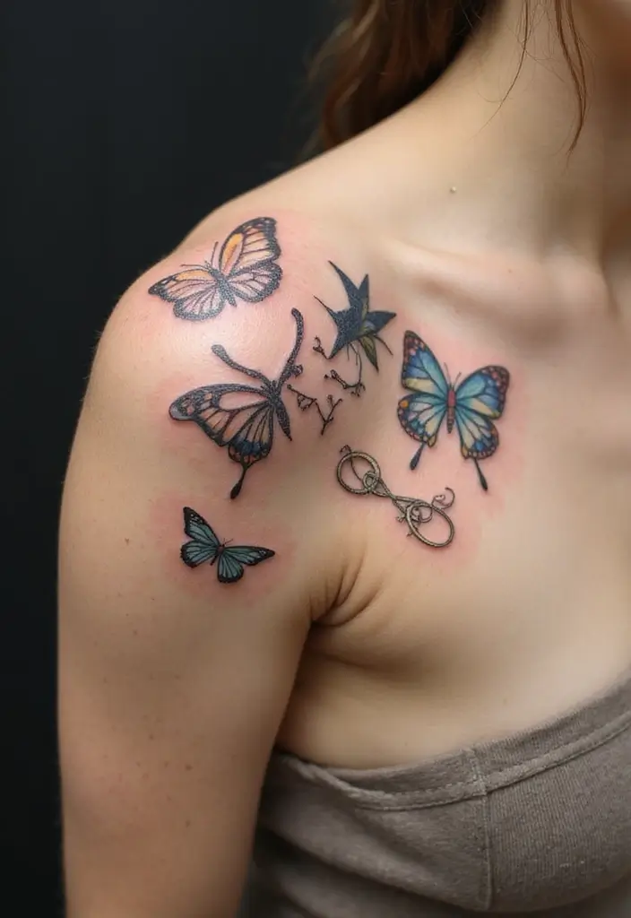 30 Tattoo Shoulder Designs for Women with Feminine Flair - 23. Healing Symbols