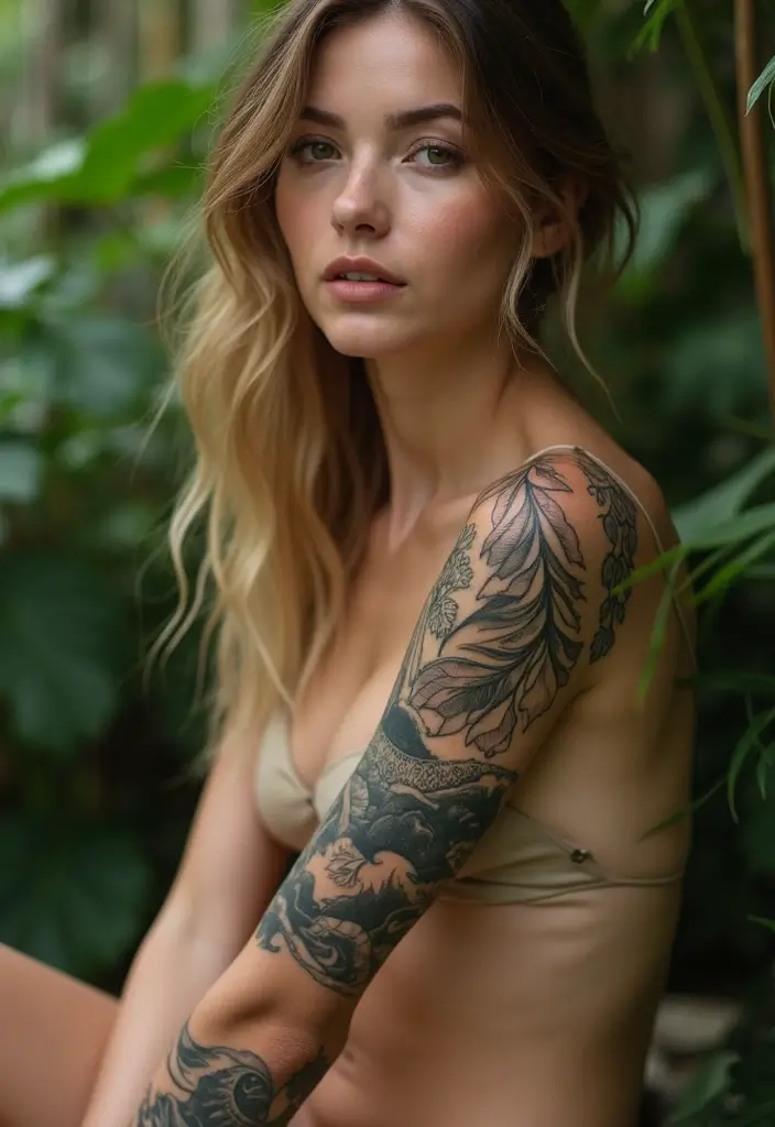 30 Tribal Half Sleeve Tattoos for Bold and Timeless Designs - 23. Eco-Friendly Tattoo Options