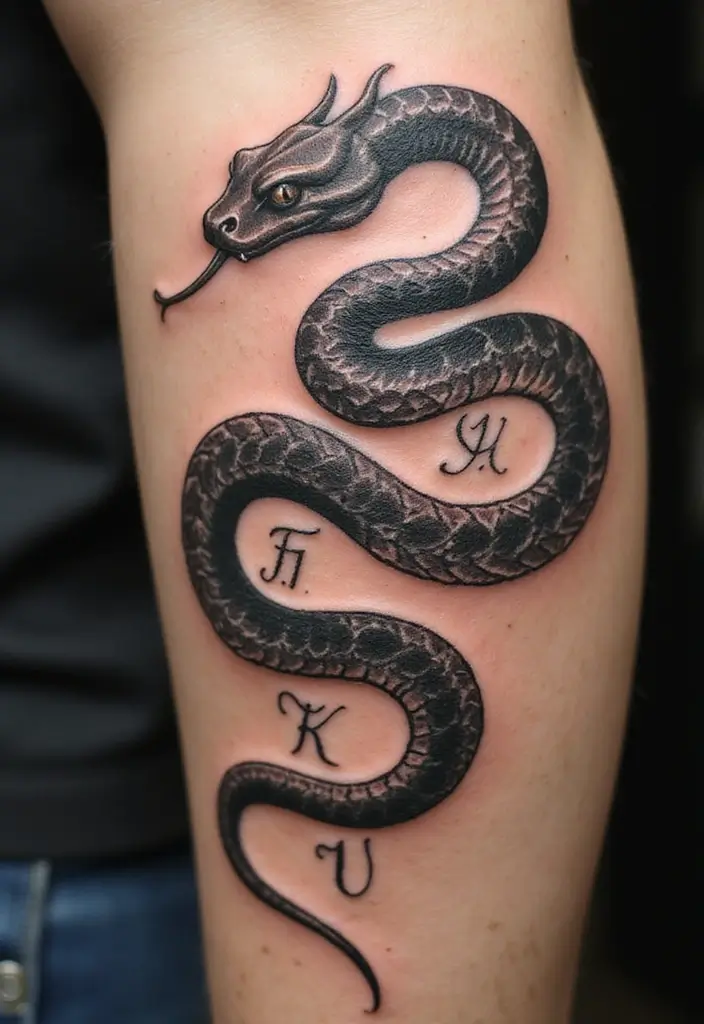 30 Viking Snake Tattoo Designs with Norse Symbolism - 23. The Family Serpent